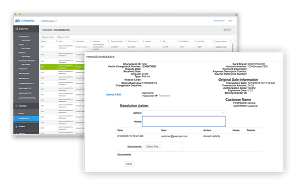 Chargeback Management Dashboards Hero