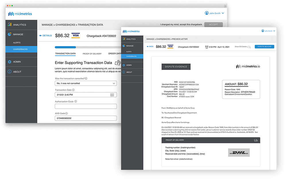 Chargeback Representment_Rebuttal Letter Hero